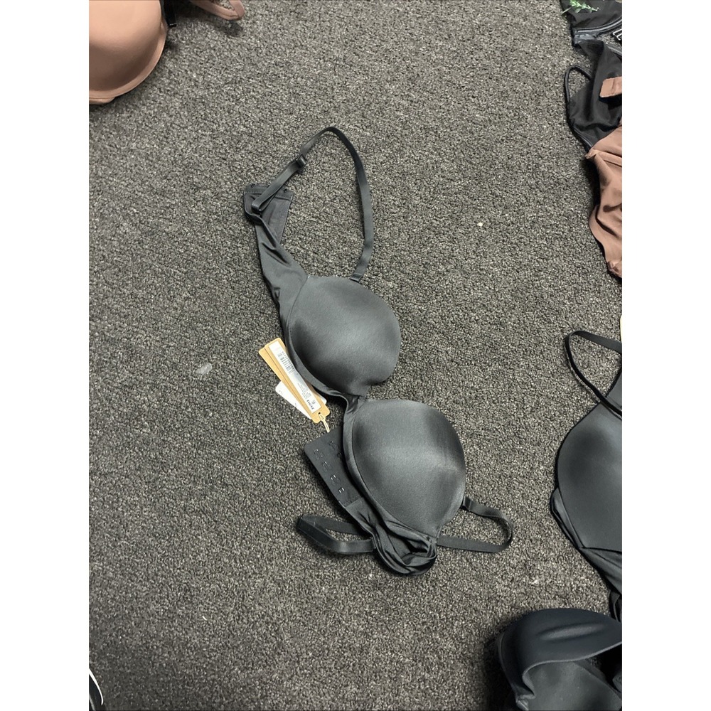 NWT SKIMS Ultimate Push-Up Plunge Bra Onyx Black SZ 32B Padded Lift Bra NEW